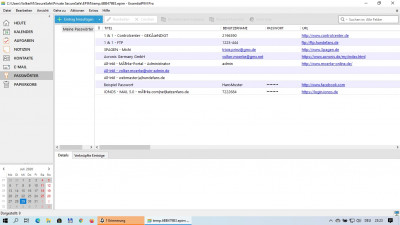 EPIM screenshot showing the result of the import