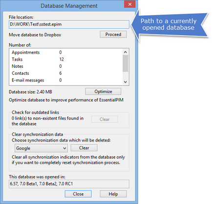 essentialpim pro help