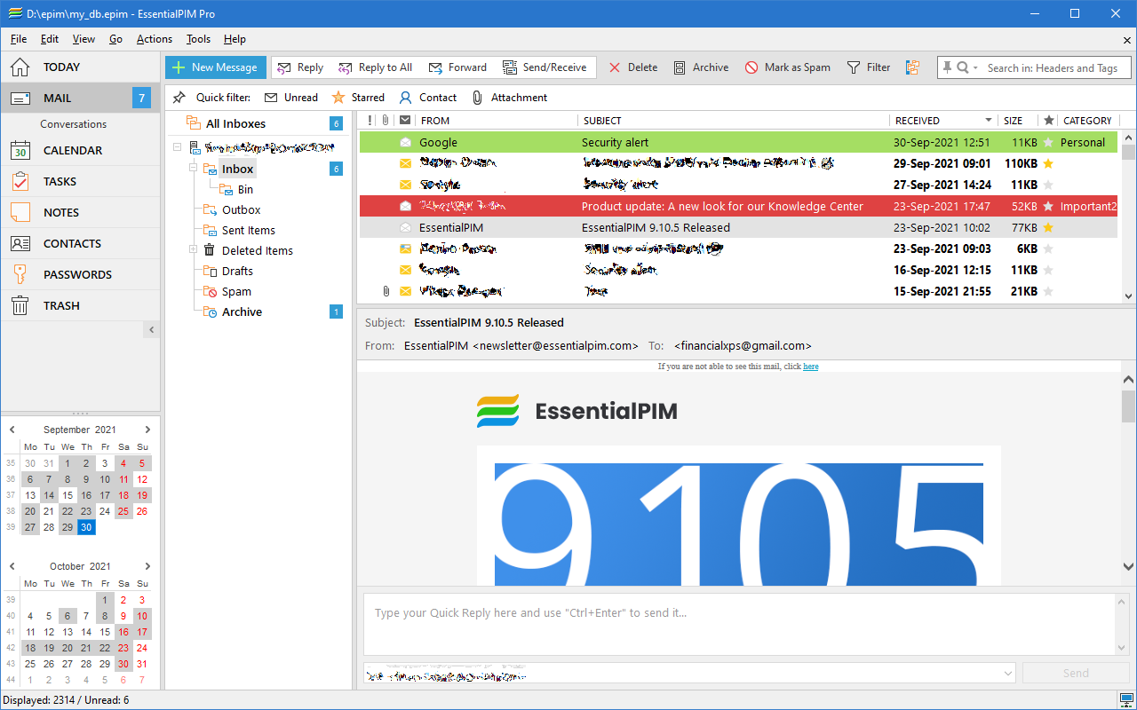 EPIM Synchronizer screenshot EPIM Synchronizer screenshot